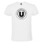 Tricou barbat cu sigla echipei de fotbal Universitatea Cluj, bumbac, alb, suporter Universitatea Cluj, marime M