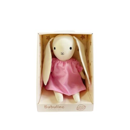 Jucarie Iepuras Amma, Super Luluta, Bubulino, Jucarie Moale din Bumbac, H 40 cm, Ivory