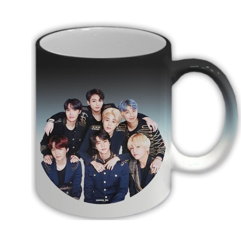 Cana neagra termosensibila personalizata BTS jhope, Stickers Factory, 330 ml