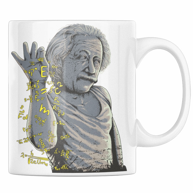 Cana personalizata cu cel mai amuzant mesaj, pentru sef sau profesor, Priti Global, cu Einstein, 330 ml