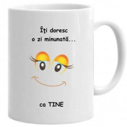 Cana cu mesaj "Iti doresc o zi minunata", 330 ml, Profitop