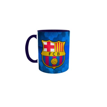 Cana albastra gift shop personalizata cu mesaj, fc barcelona, din ceramica, 330ml
