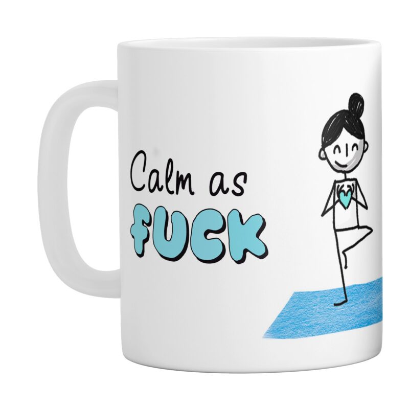Cana personalizata "Calm as F*ck", Antulu®, 330 ml