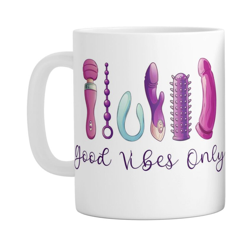 Cana personalizata "Good vibes only", Antulu®, 330 ml