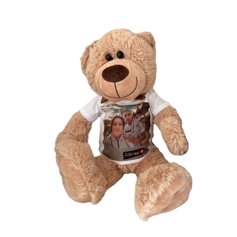 Urs de plus personalizat, 50 cm, maro