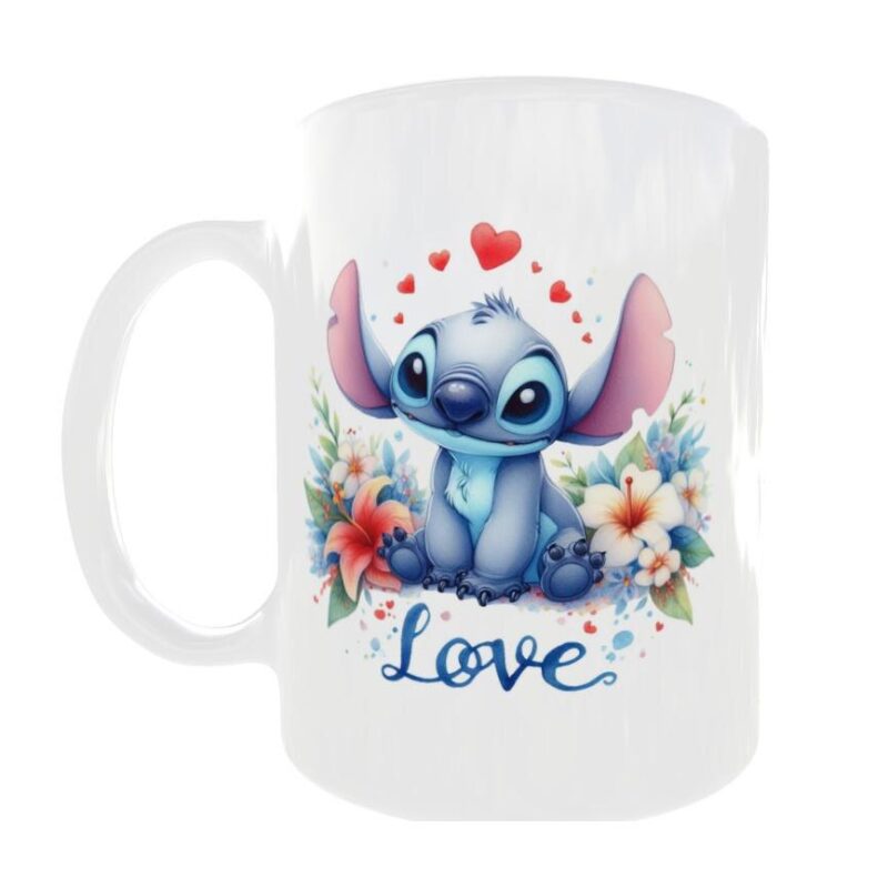 Cana personalizata Love Stitch I, INOVATIX, 330 ml