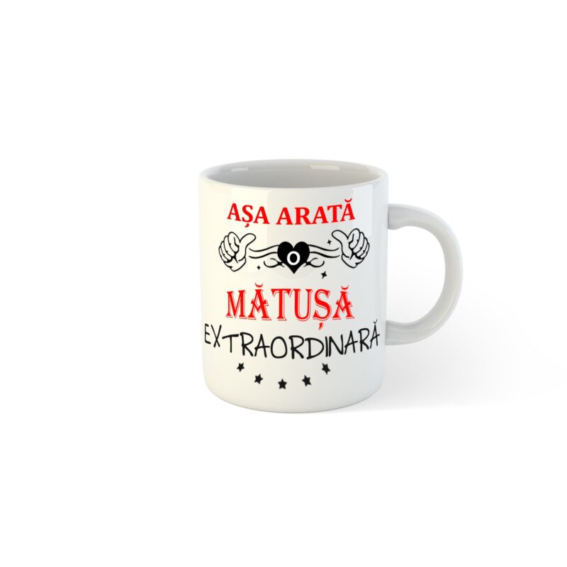 Cana alba personalizata Asa arata o matusa extraordinara, 325 ml, Pop Radu Daniel II