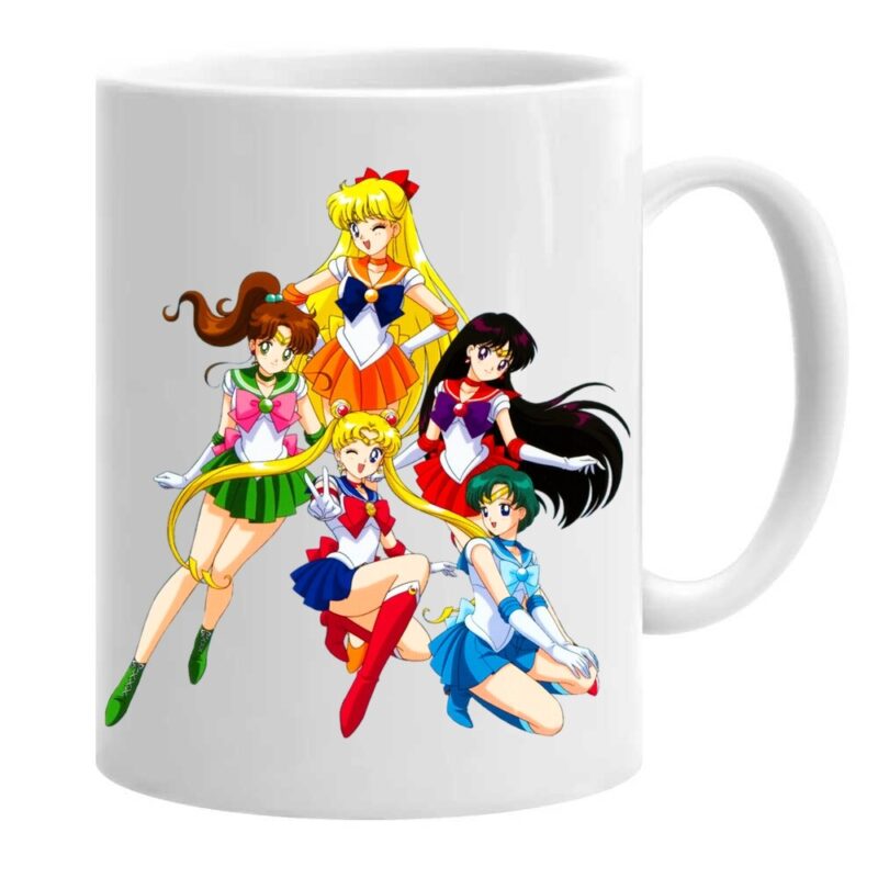 Cana personalizata sailor moon girls anime, ceramica, 330 ml