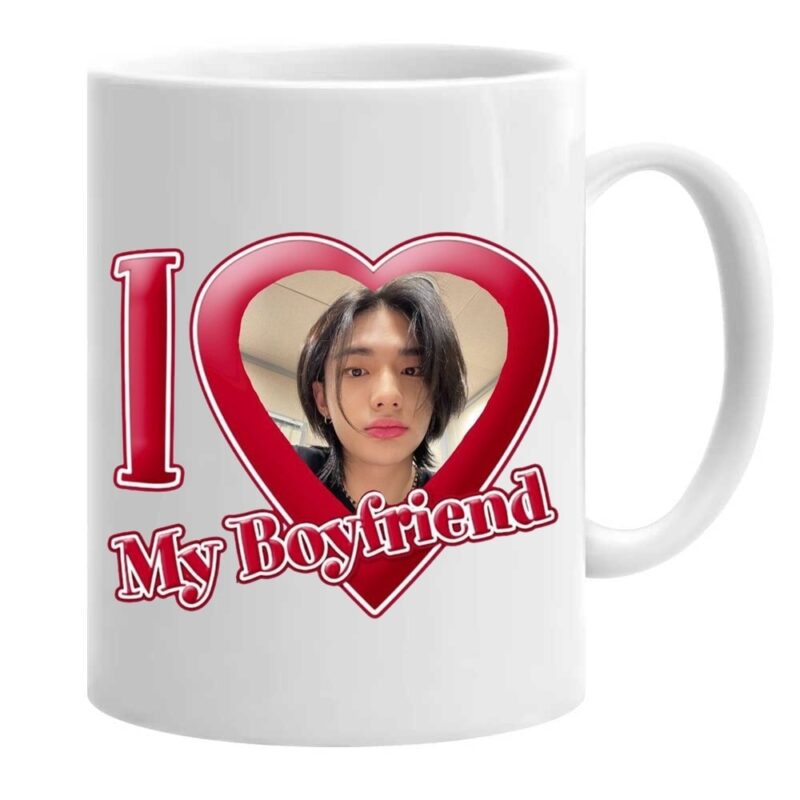 Cana personalizata stray kids hyunjin love, ceramica, 330 ml