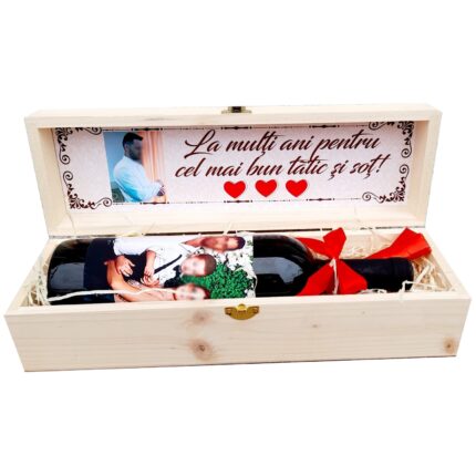 Cutie de vin cadou pentru sot