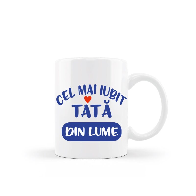 Cana personalizata pentru tata, model 3, multicolor, 330 ml