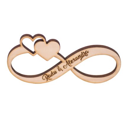 Cadou Iubita - Semn Infinit Personalizabil Gravat si Taiat pe Laser