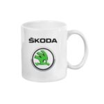 Cana personalizata Auto Skoda, ceramica alba, 330 ml