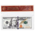 Bancnota colectie 100 USD, Xtech, PVC, 15.5 x 6.5 cm, Multicolor
