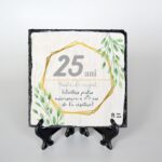 Placa decorativa, Nunta de argint 25 ani, 20x20 cm