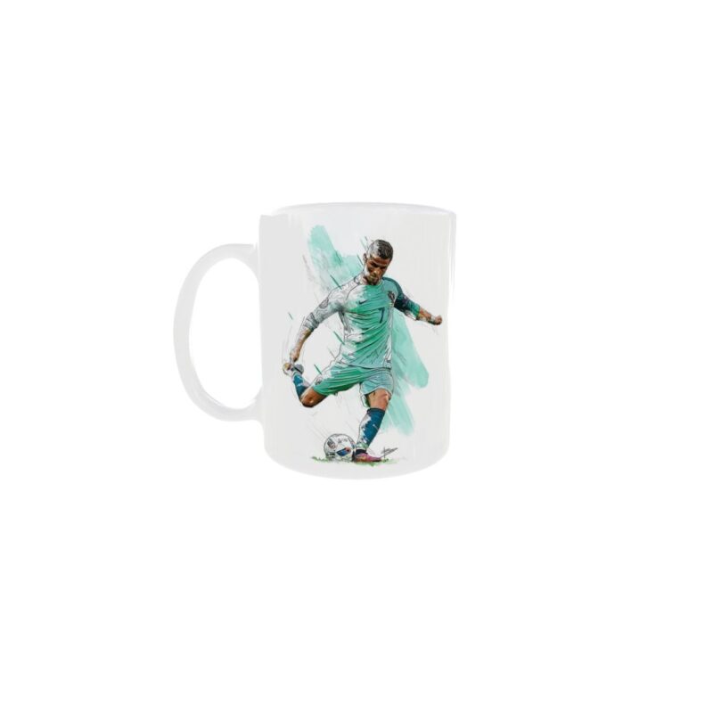 Cana personalizata cu Cristiano Ronaldo, pentru iubitorii de fotbal, INOVATIX, 330 ml