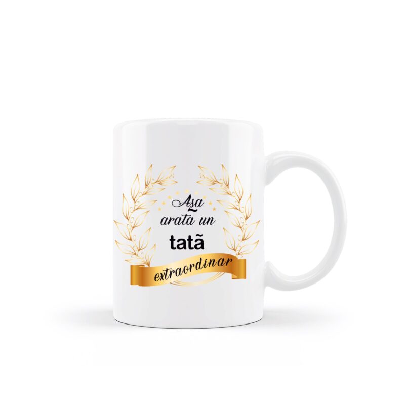 Cana personalizata pentru tata, model 2 multicolor, 330 ml