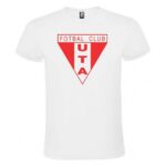 Tricou barbat cu sigla echipei de fotbal UTA Arad, bumbac, alb, suporter UTA, marime M