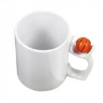 Cana personalizata alba cu toarta minge baschet, 300 ml, Pop Radu Daniel II