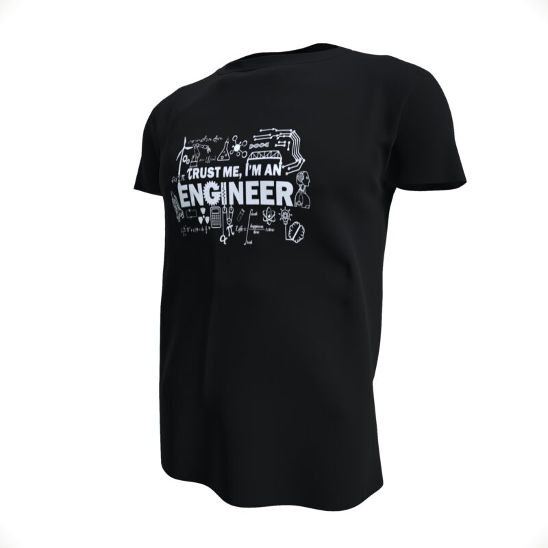 Tricou UNISEX, Joystos, Personalizat cu Mesaj Pentru Inginer, Negru, 100% bumbac, 165g/mp, marime L