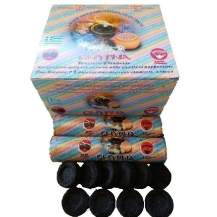 Set carbune cu parfum de smirna 27 mm 15 role/set