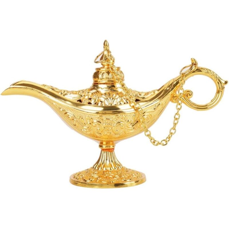 Suport tamaie, Model lampa lui Aladdin, Zinc, Auriu