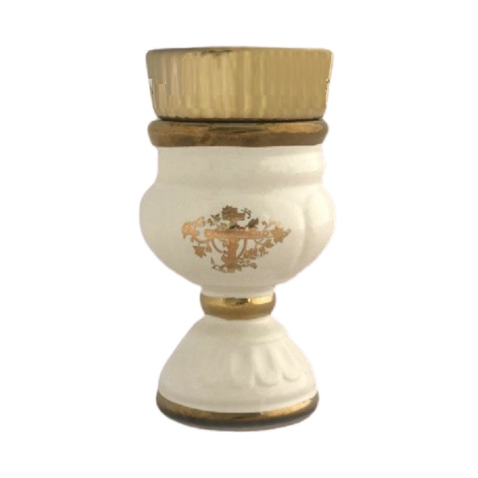 Candela Ceramica alba 13 cm Alina's Orthodox Store