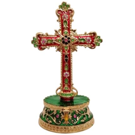 Cruce metal cu baza Alina's Orthodox Store
