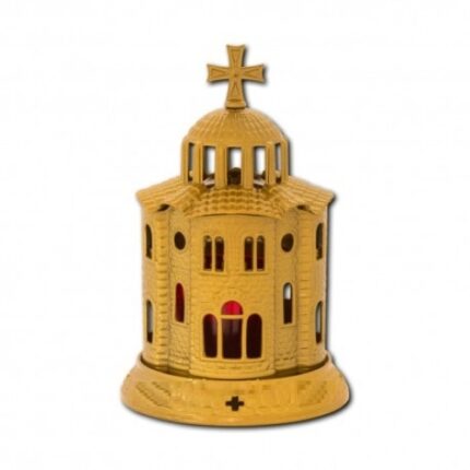Candela Biserica din antimoniu, aurie Alina's Orthodox Store