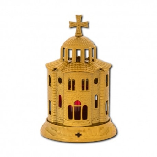 Candela Biserica din antimoniu, aurie Alina's Orthodox Store