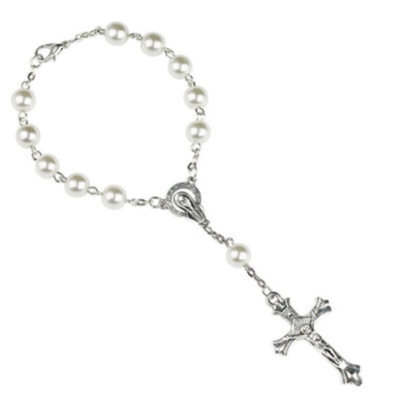 Bratara rozariu Cozevdnt, medalion Sfantul Benedict, crucifix, pentru masina
