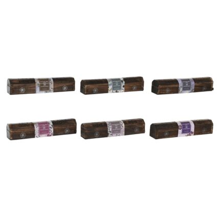 Set tamaie, DKD Home Decor, Lemn, 6 bucati, Maro