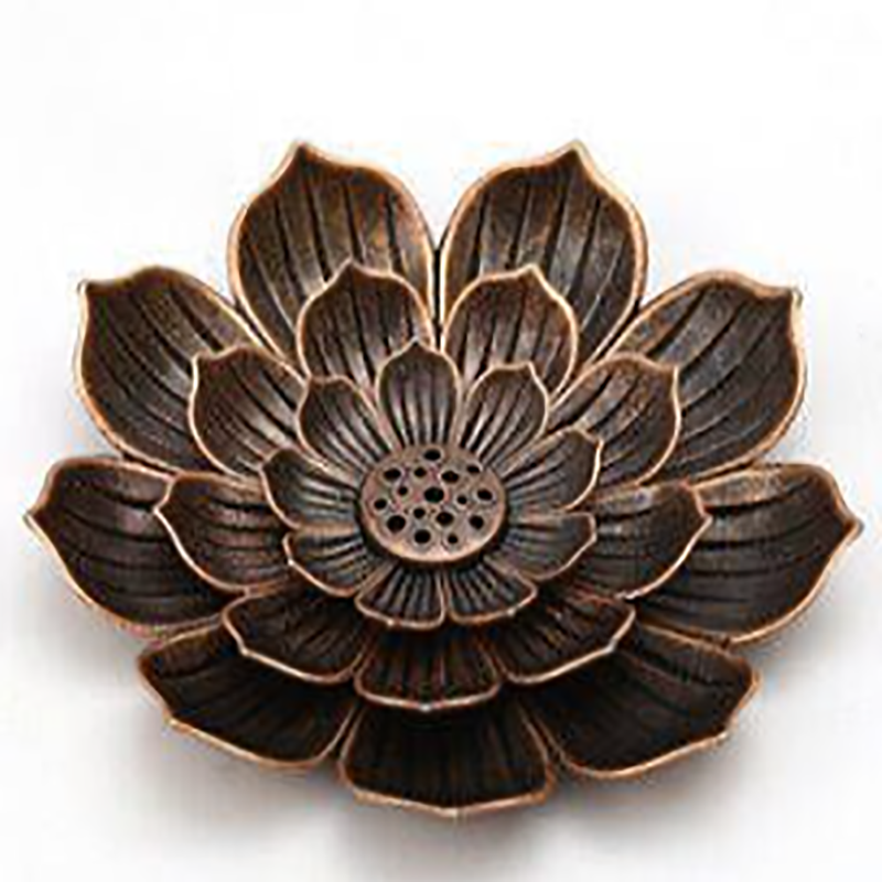 Tava pentru tamaiat, LLWL, aliaj, bronz antichizat, 8.3x1.6cm