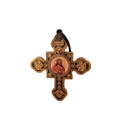 Medalion masina Cruce cu Icoana Alina's Orthodox Store