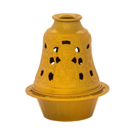 Candela antimoniu 13cm - auriu