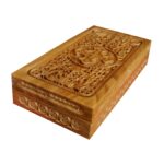 Caseta sculptata pentru Sfintele Moaste, lemn masiv, dimensiune 110x210x45 mm