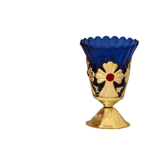 Candela mare metal auriu Alina's Orthodox Store