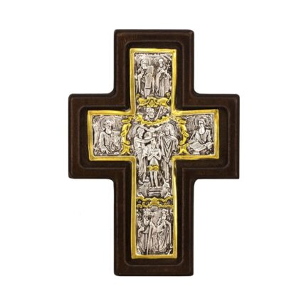 Cruce din argint - Rastignirea 14 x 10 cm