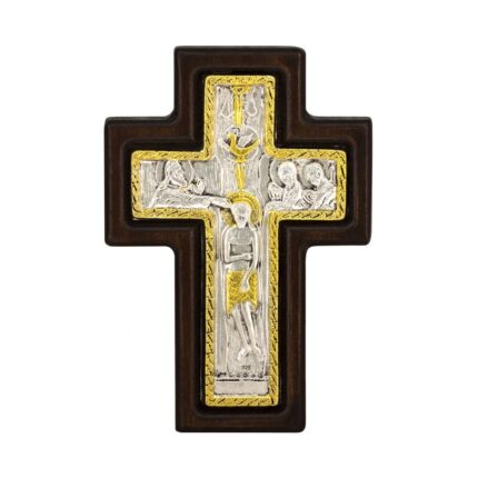 Cruce din argint - Rastignirea 10 x14 cm