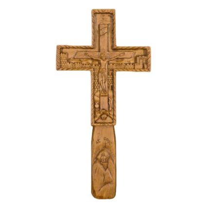 Cruce de perete, Ceara de albine, 11x23 cm, Maro