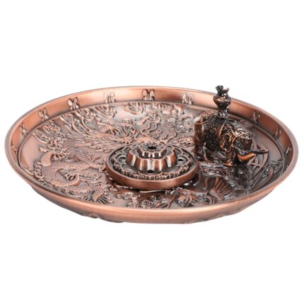 Suport de tamaie, Mmgoqqt, culoare bronz purpuriu, 10.8x1.8cm, 3.4x1cm, 3x2.8cm