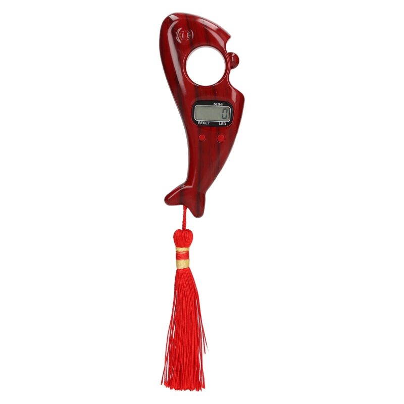 Contor digital de margele, Mmgoqqt, portabil, fara zgomot, 12cm, maro rosiatic