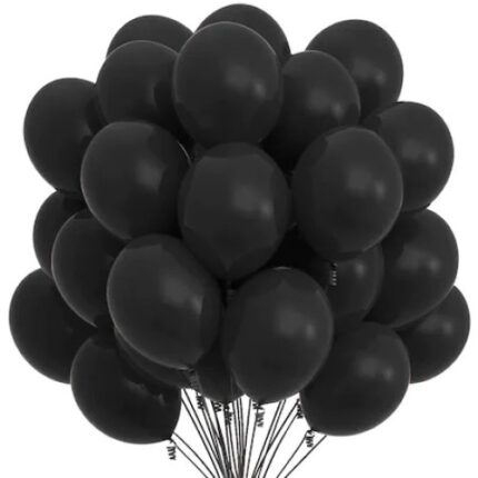 Set 100 baloane negre 28 cm