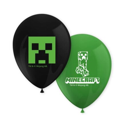 Set 8xBalon, Procos, Minecraft, Verde/Negru