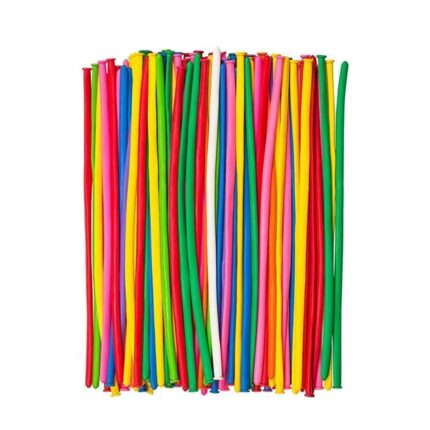 Set 100 baloane, Zggzerg, Twisting baloane, Ingrosarea Latex, Baloane lungi Magic, Pentru Ziua Indragostitilor Ziua de nastere Nunta Aniversare Festival de petrecere Decorare cadou, Lungime 130cm, Multicolor