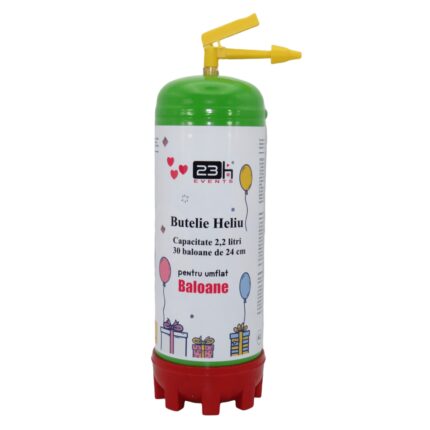 Butelie Heliu 2.2l, Capacitate comprimat 0.22 m3, 30 de baloane - ILIF152, 23h Events