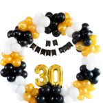 Set Petrecere Extravaganza din 96 piese, Baloane multicolor, perdea franjuri, confetti si alte accesorii tematice incluse