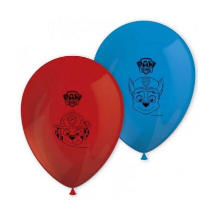 Set 8 baloane latex Paw Patrol / Patrula Catelusilor 27.5 cm