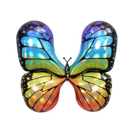 Balon, JIYUANG, Fluture, 77cm, Multicolor