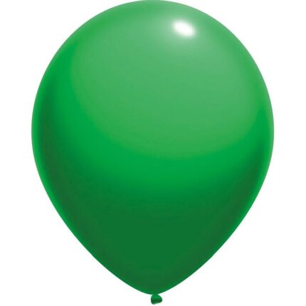 Set 100 baloane petrecere, PROCART, material latex, forma ovala 30 cm, verde
